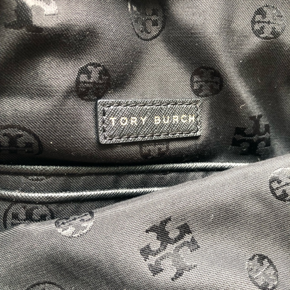 Tory Burch Black Nylon Tote with Logo Patch - Picture 6 of 14